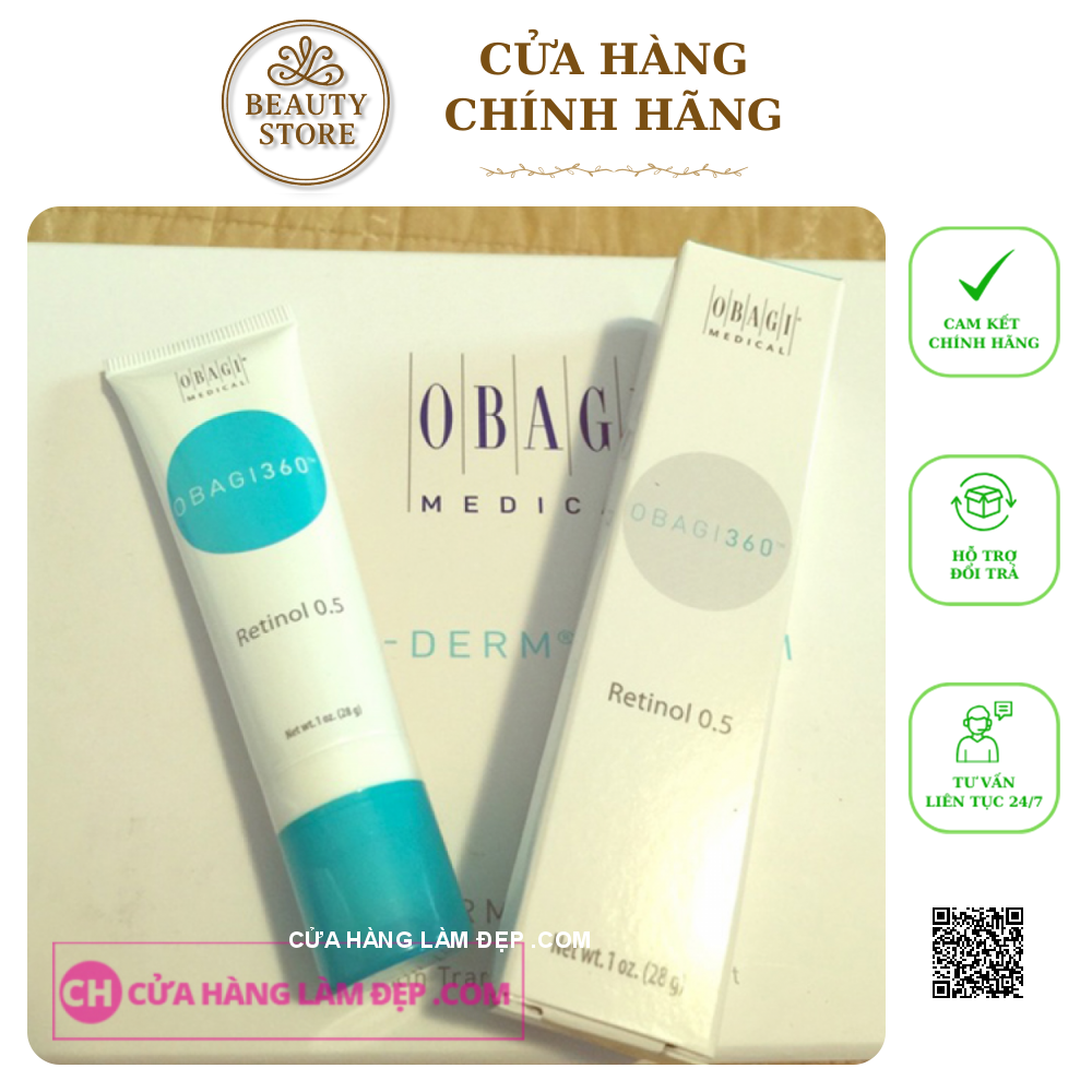 Kem dưỡng da trẻ hóa, ngừa mụn,cân bằng sắc tố da Obagi 360 Retinol 0.5%