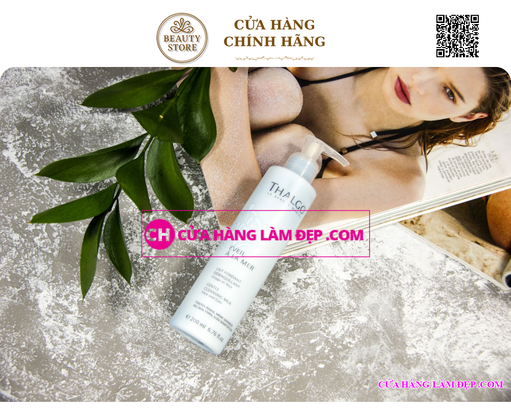 Sữa rửa mặt tẩy trang dành cho da khô Thalgo Gentle Cleansing Milk 200ml