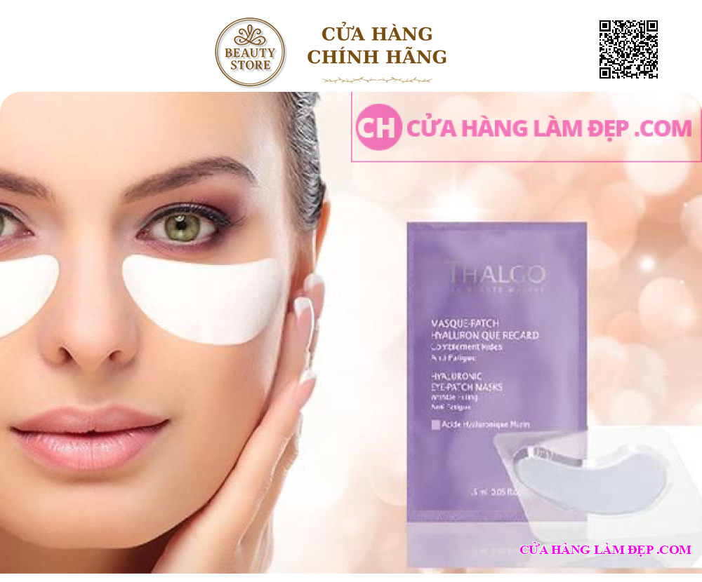 Mặt Nạ Làm Mờ Nếp Nhăn Và Thâm Vùng Mắt Thalgo Hyaluronic Eye Patch Masks