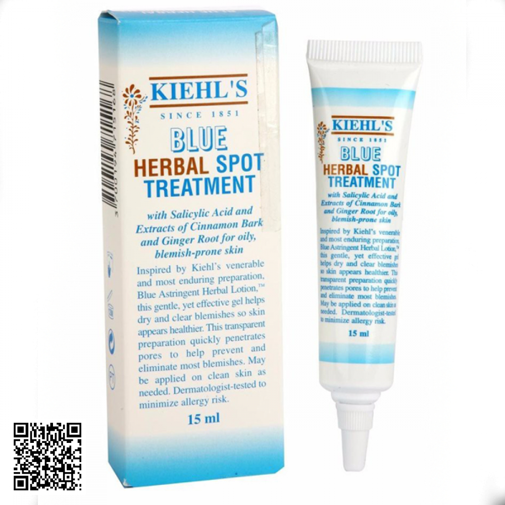 Kem Giảm Mụn Kiehl’s Blue Herbal Spot Treatment