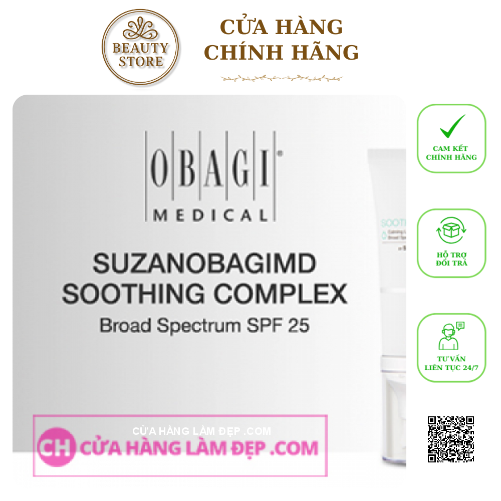 Kem Chống Nắng Phổ Rộng SuzanObagiMD Soothing Complex Calming Lotion Broad Spectrum SPF 25