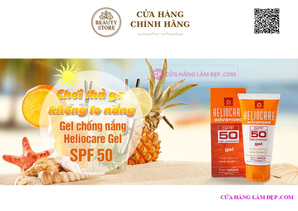 Kem Chống Nắng Dành Cho Da Nhờn, Mụn Heliocare Advanced Gel SPF 50
