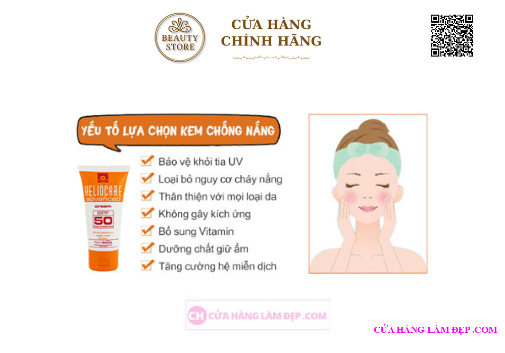 Kem Chống Nắng Dành Cho Da Nhờn, Mụn Heliocare Advanced Gel SPF 50