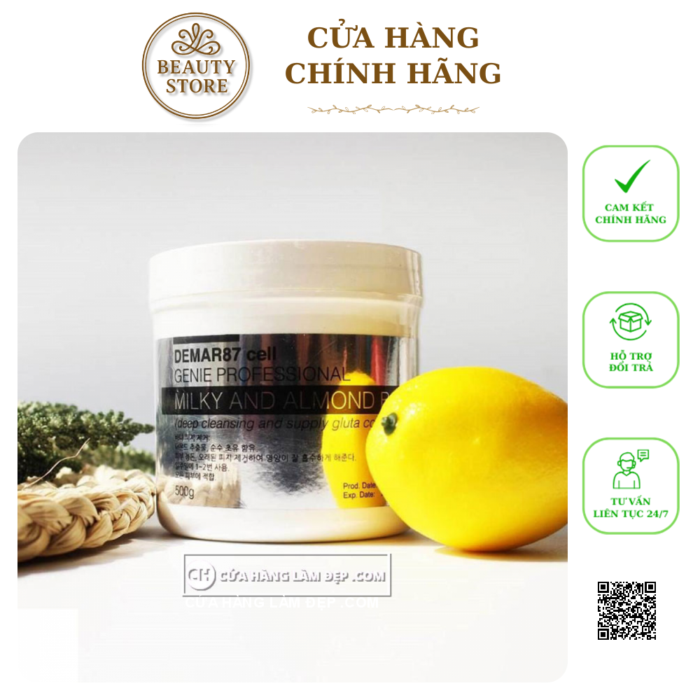 Kem Tẩy Tế Bào Chết Body Genie Demar87 Cell Milky and Almond Body Scrub