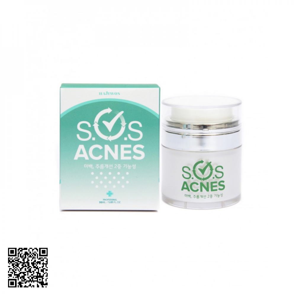 Kem Giảm Mụn S.O.S Acnes Cao Cấp Genie Hàn Quốc