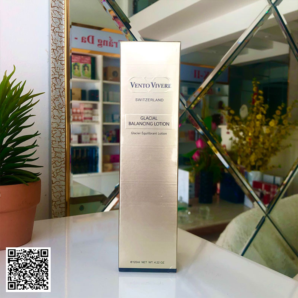 Nước Thần Resveratrol Glacial Balancing Lotion Vento Vivere 120ml Thụy Sỹ