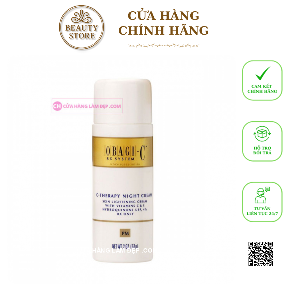 Kem Dưỡng Ẩm, Phục Hồi Da Ban Đêm Obagi-C Rx C-Therapy Night Cream