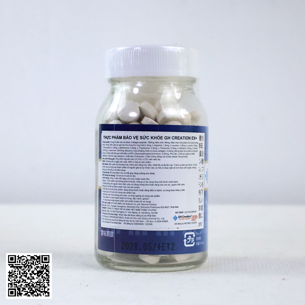 Viên Uống Tăng Chiều Cao GH Creation EX+ Từ Nhật Bản 270 Viên 