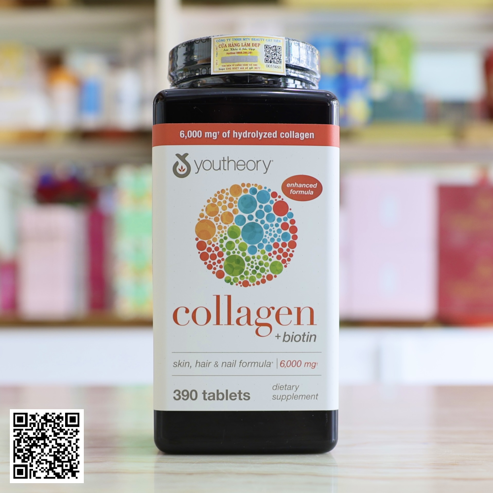 Collagen Youtheory Type 1 2 & 3 Của Mỹ 390 Viên