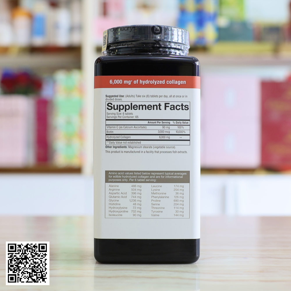 Collagen Youtheory Type 1 2 & 3 Của Mỹ 390 Viên