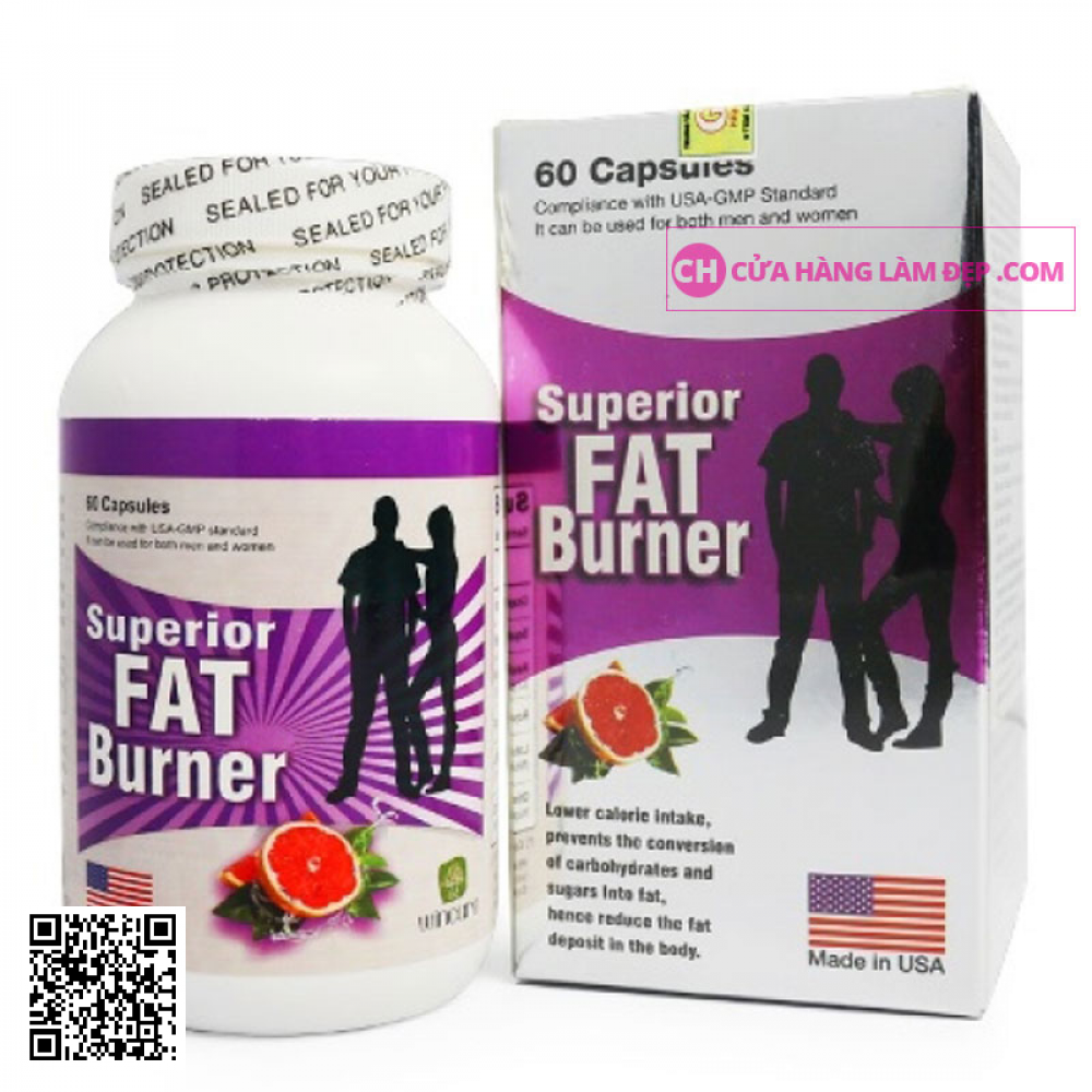 SUPERIOR FAT BURNER - Viên uống giảm cân của MỸ