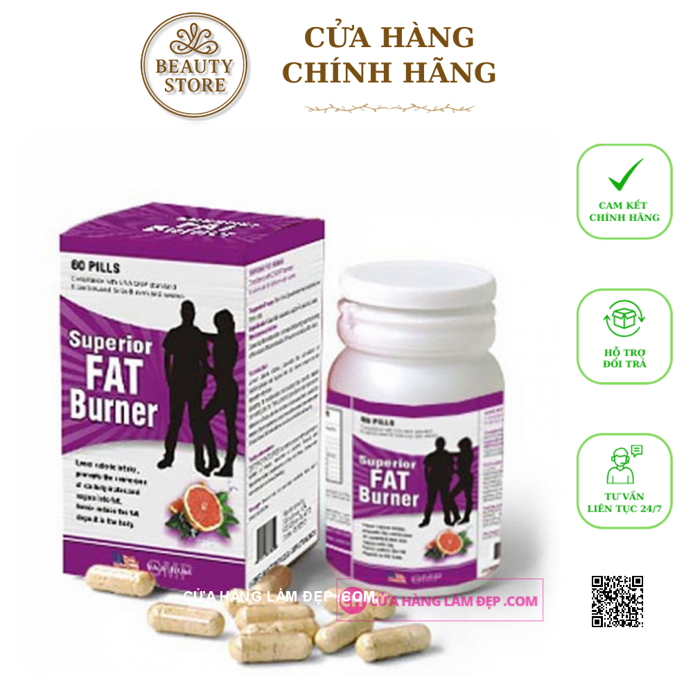 SUPERIOR FAT BURNER - Viên uống giảm cân của MỸ