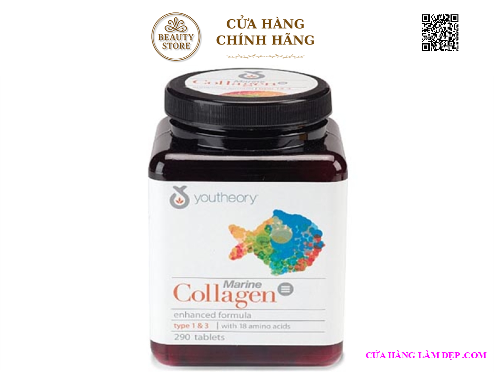Collagen Youtheory Type 1 2 & 3 (290 Viên)