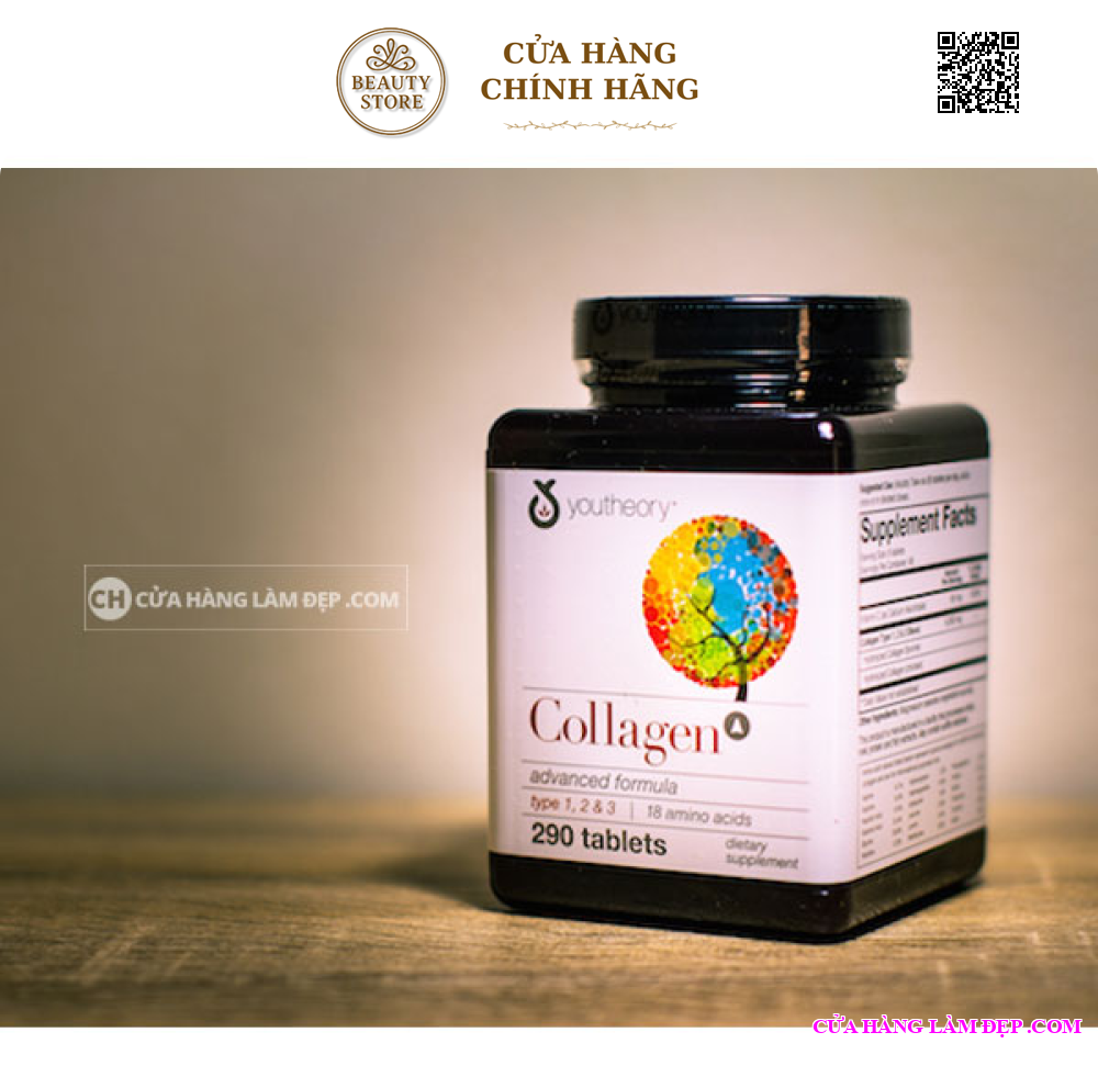 Collagen Youtheory Type 1 2 & 3 (290 Viên)