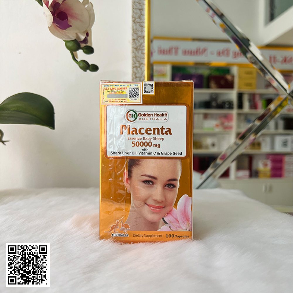 Nhau Thai Cừu Golden Health (50000mg x 100 Viên)