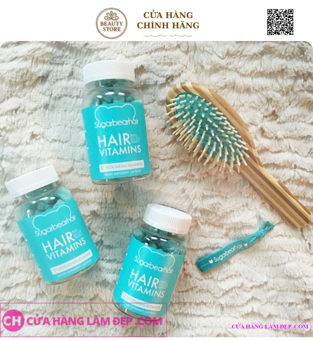 Kẹo Dẻo Bổ Sung Vitamin Kích Thích Mọc Tóc Hair Vitamins Sugarbearhair