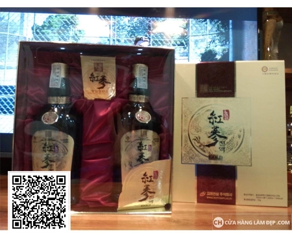 Tinh Chất Hồng Sâm 6 Năm Korinsam 2 Chai 700ml Và Sâm Lát