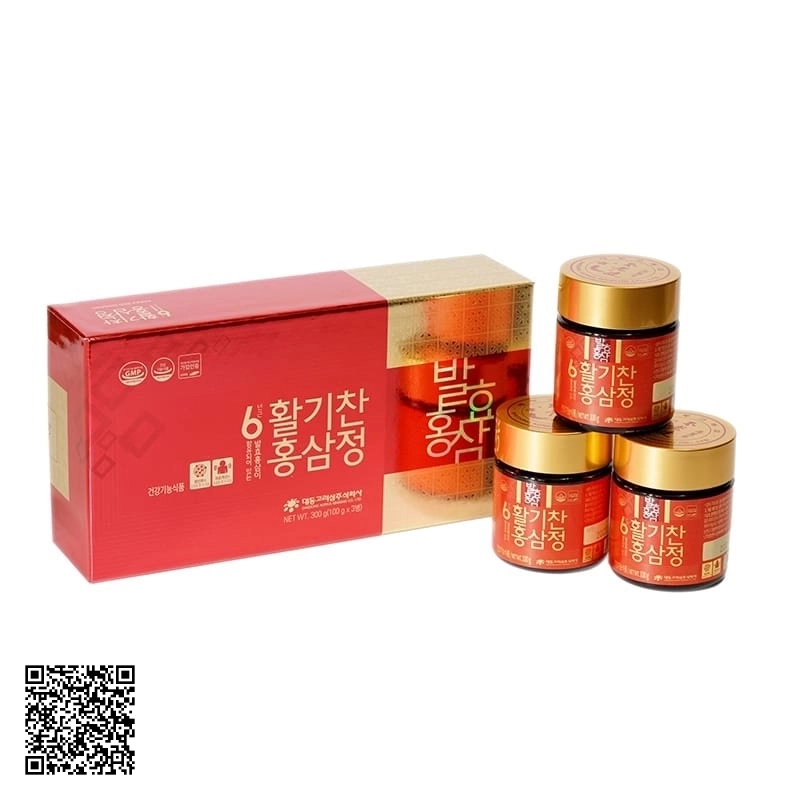 Cao Hồng Sâm Lên Men Daedong Korea Ginseng Của Hàn Quốc 3 Lọ/Hộp