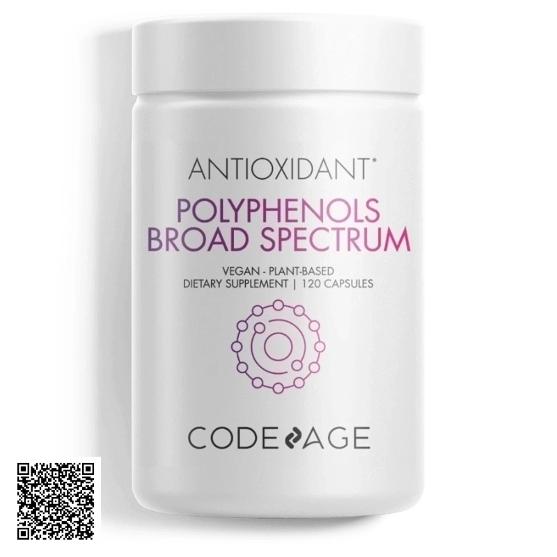 Viên Chống Nắng Sáng Da CodeAge Antioxidant Polyphenols Broad Spectrum Từ Mỹ 120 Viên