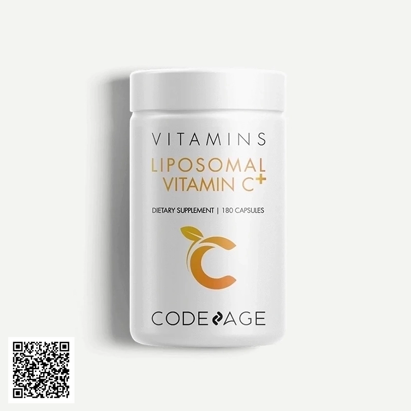 Viên Uống Giảm Mụn CodeAge Vitamins Liposomal Vitamin C+ Từ Mỹ 180 Viên