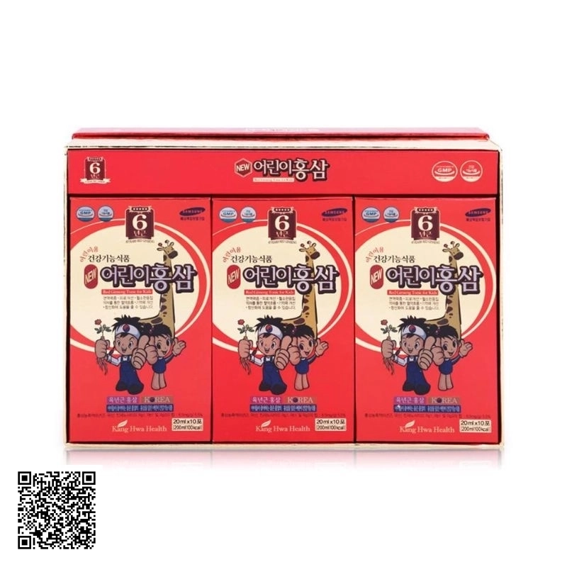 Nước Hồng Sâm Baby Hươu Cao Cổ Kanghwa Red Ginseng Tonic For Kids 30 Gói