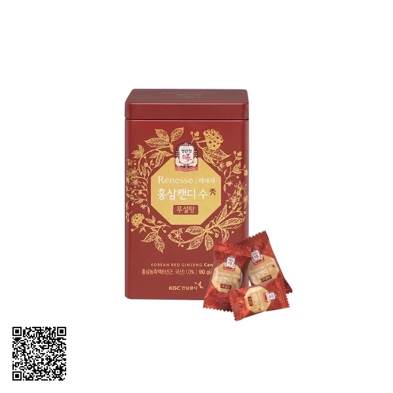 Kẹo Hồng Sâm Không Đường KGC Korean Red Ginseng Candy 180g