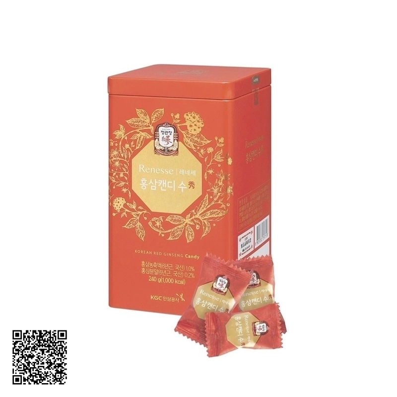 Kẹo Hồng Sâm KGC Korean Red Ginseng Candy Renesse 240g