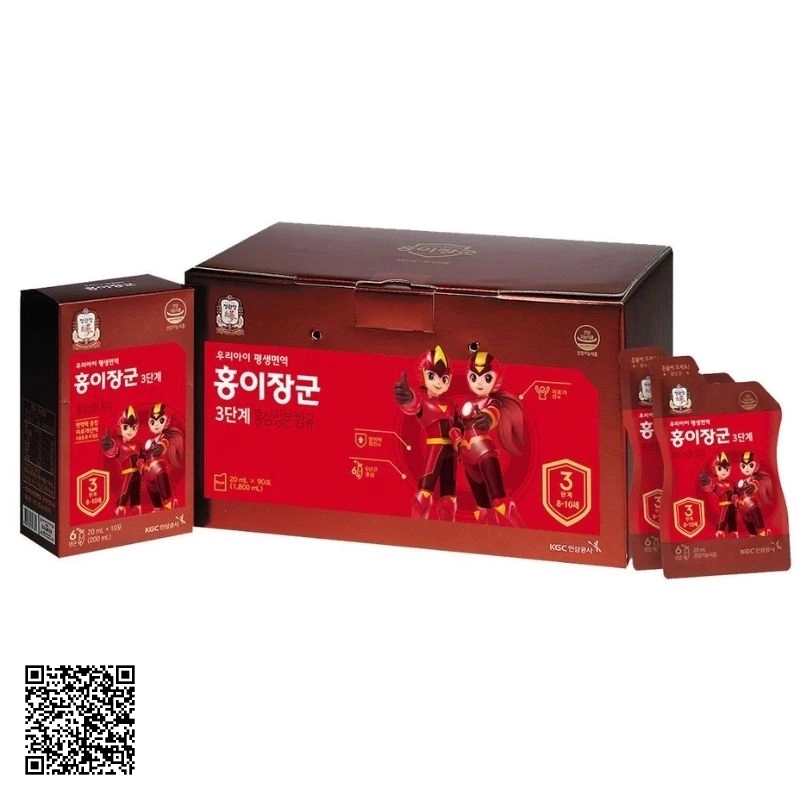 Nước Hồng Sâm Baby KGC Cheong Kwan Jang Số 3 Từ Hàn Quốc 90 Gói