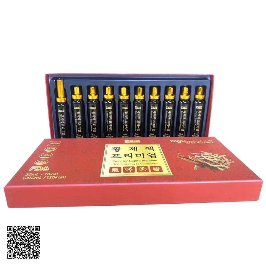 Tinh Chất Hồng Sâm Đông Trùng Bogo Emperor Liquid Premium Red Ginseng & Cordyceps