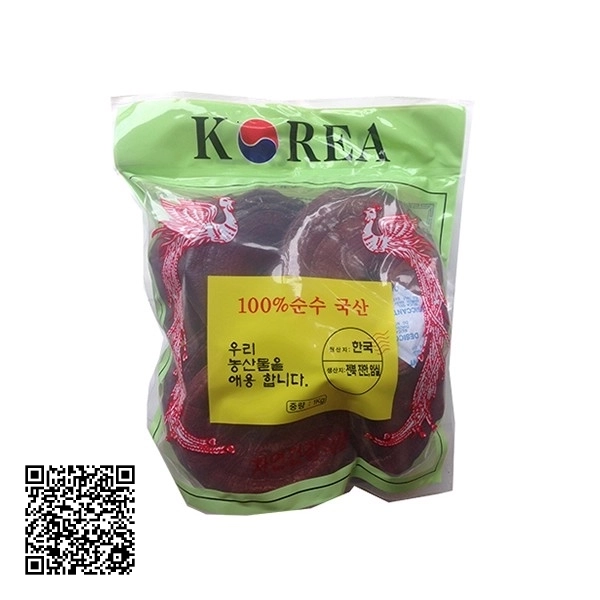 Nấm Linh Chi Đỏ Phượng Hoàng Túi Xanh Từ Hàn Quốc 1kg (3 Tai Trở Lên)