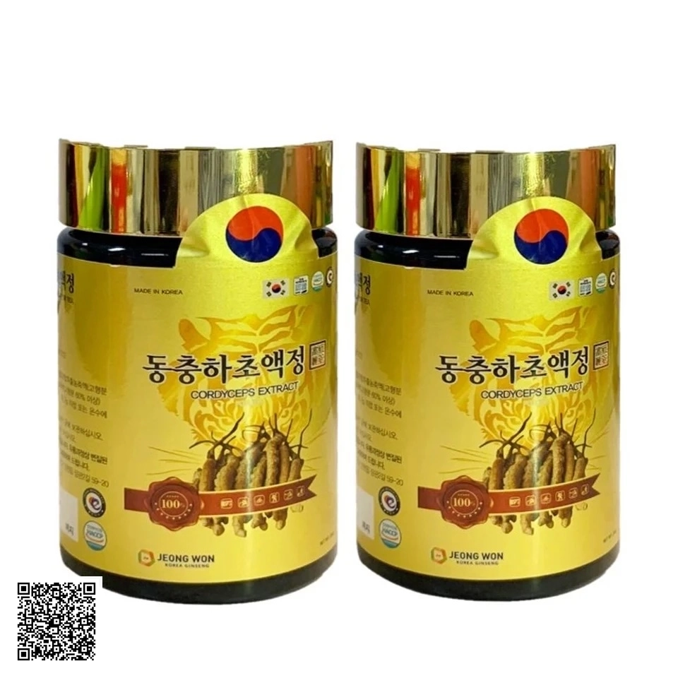 Cao Đông Trùng Hạ Thảo Jeong Won Cordyceps Extract For Tea Từ Hàn Quốc 2 Lọ