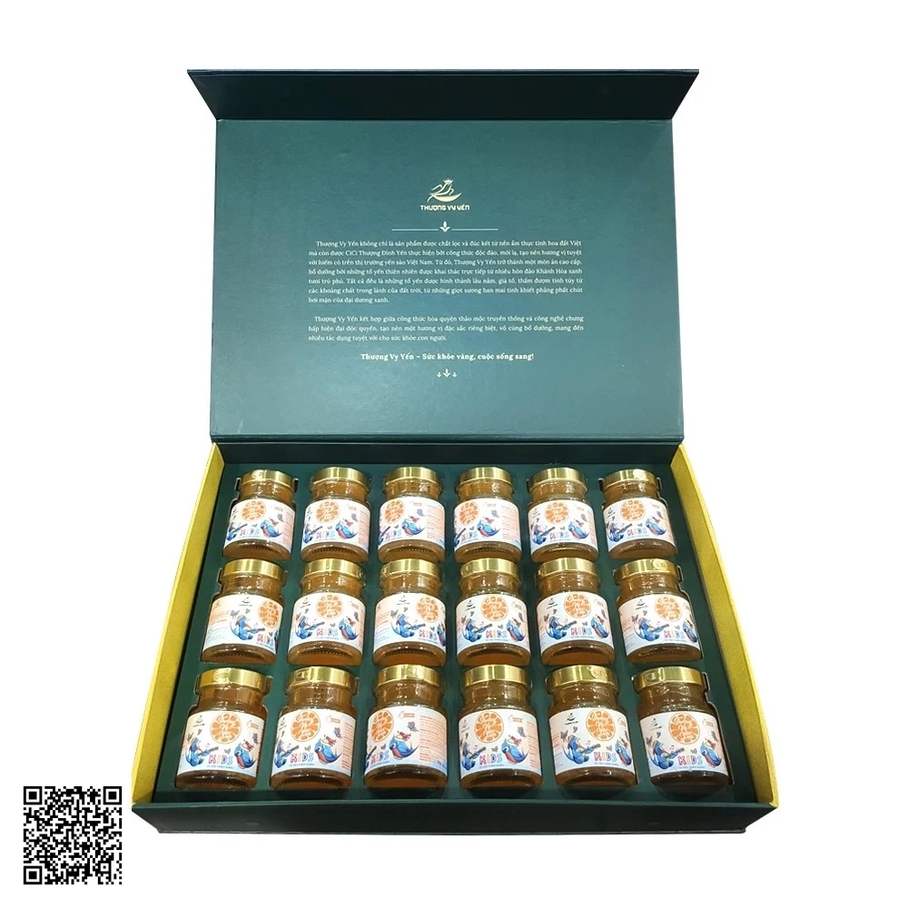 Yến Sào Thượng Vy Yến Biển Vị Cam Set 18 Hũ