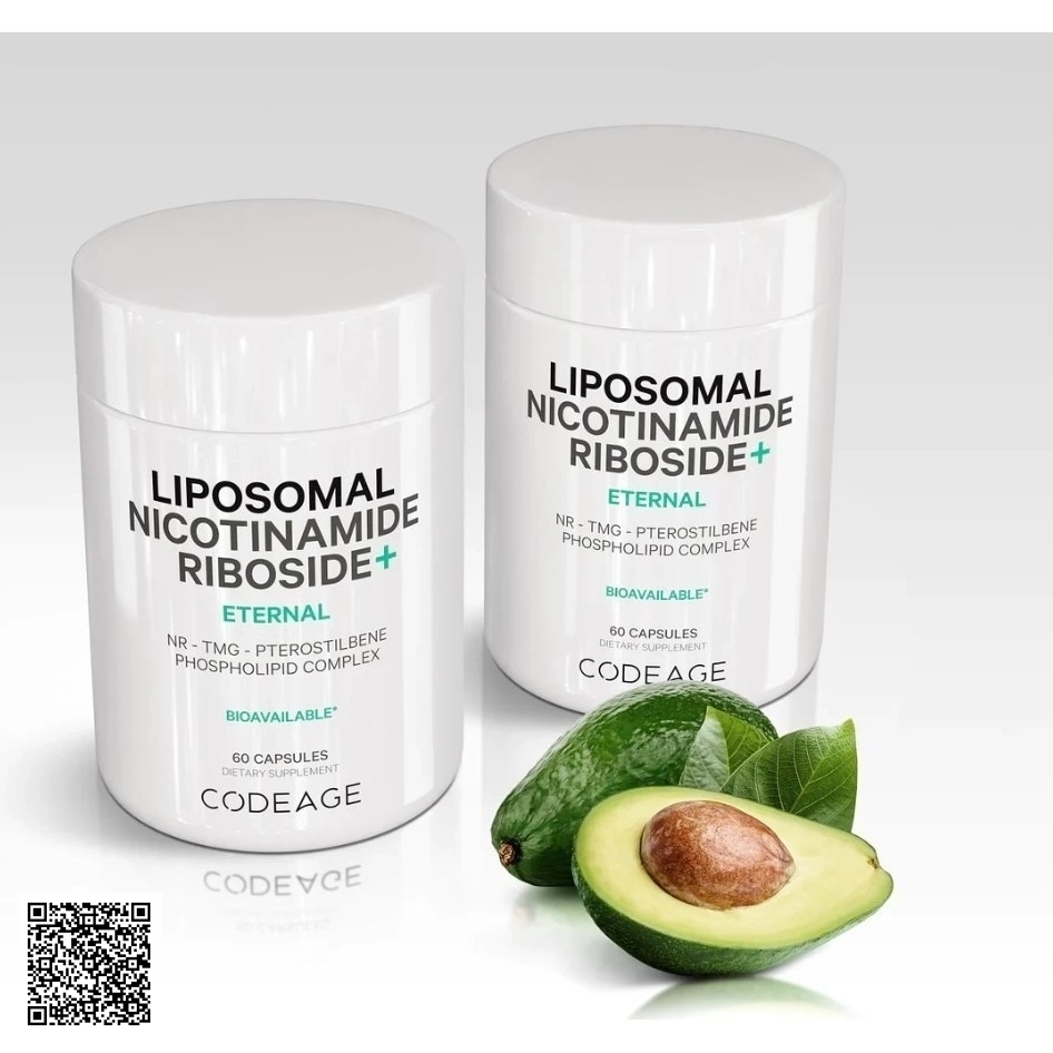 Viên Uống Ngừa Lão Hóa Codeage Liposomal Nicotinamide Riboside+ Từ Mỹ Hộp 60 Viên