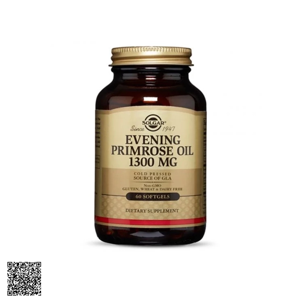 Viên Uống Tinh Dầu Hoa Anh Thảo Cân Bằng Nội Tiết Nữ Solgar Evening Primrose Oil 1300 Mg Từ Mỹ 60 Viên