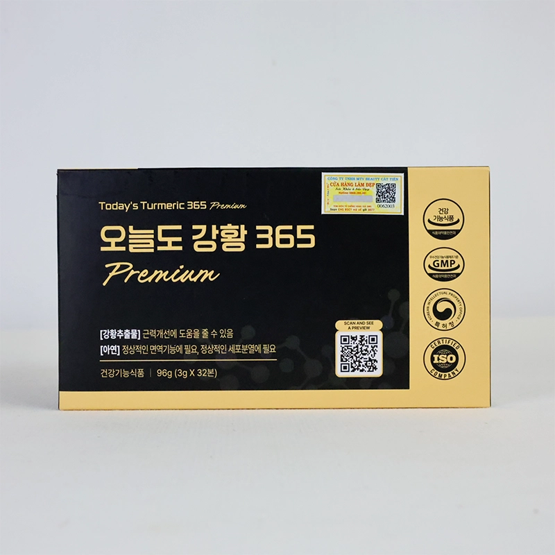Tinh Nghệ Nano Today Turmeric 365 Premium Hộp 32 Ống Từ Hàn Quốc